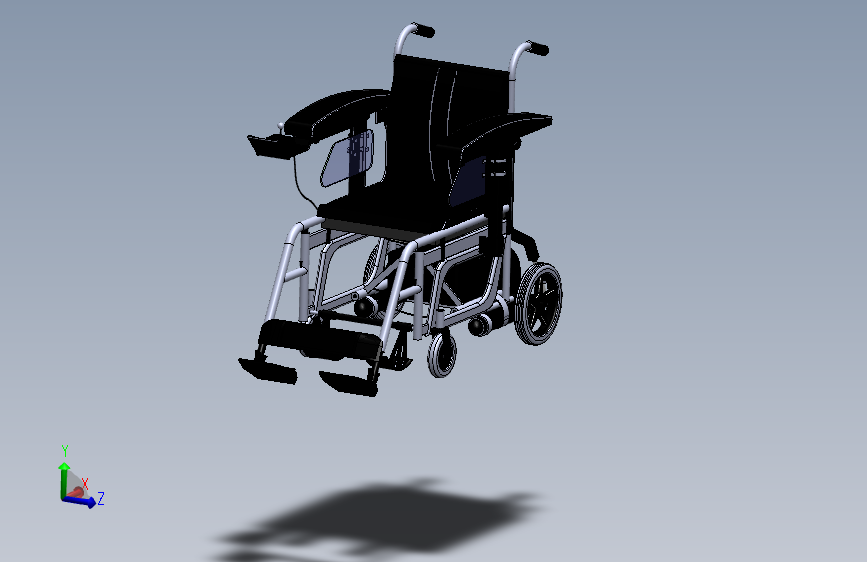 高级遥控轮椅简易模型