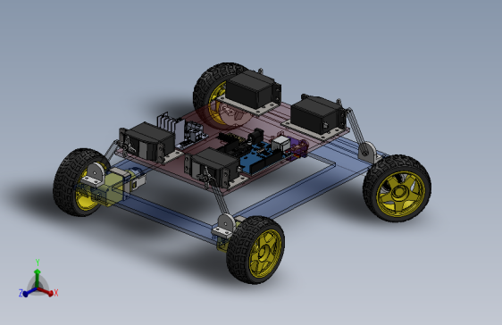 基于伺服电机的四轮小车