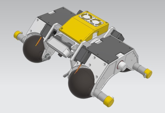 用于罐体检测的球形轮磁吸机器人