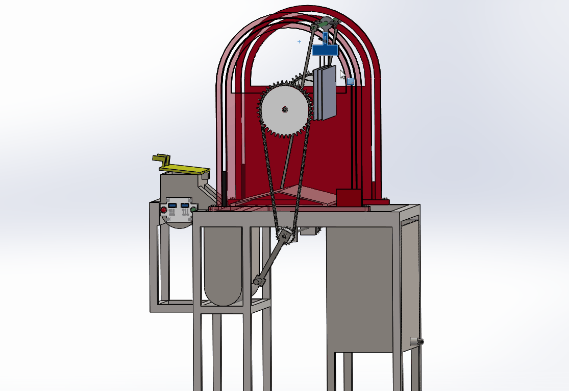 沾蜡机三维模型及仿真