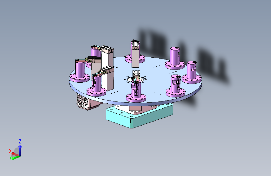 8工位凸轮分割器转盘机构