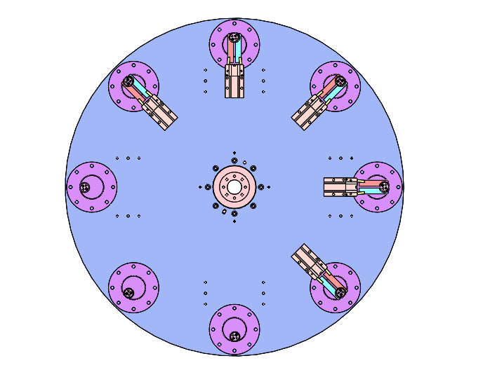 8工位凸轮分割器转盘机构