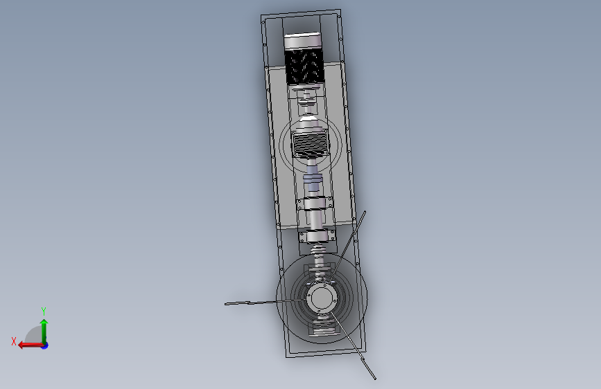 大型垂直轴风力发电机组传动系统结构设计三维模型