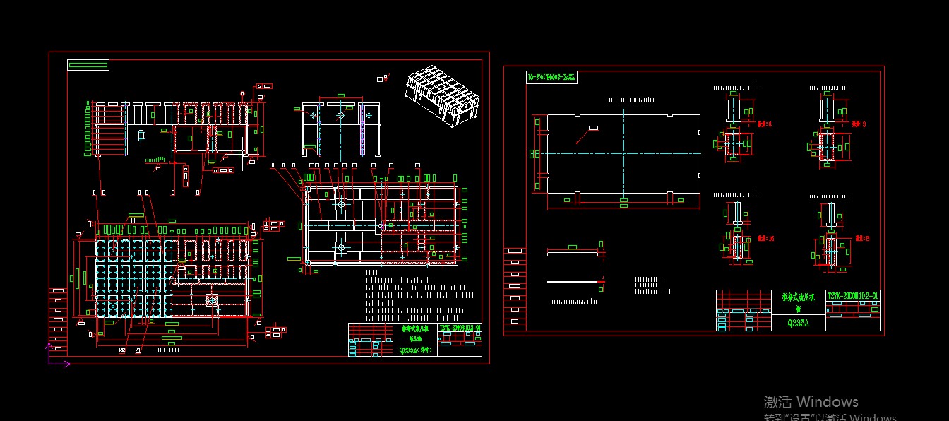 27K-2000B框架式液压机三维+60张CAD图 1399928