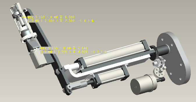 油茶采摘机械手的机构设计cad图纸+说明书