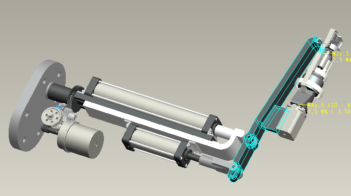油茶采摘机械手的机构设计cad图纸+说明书