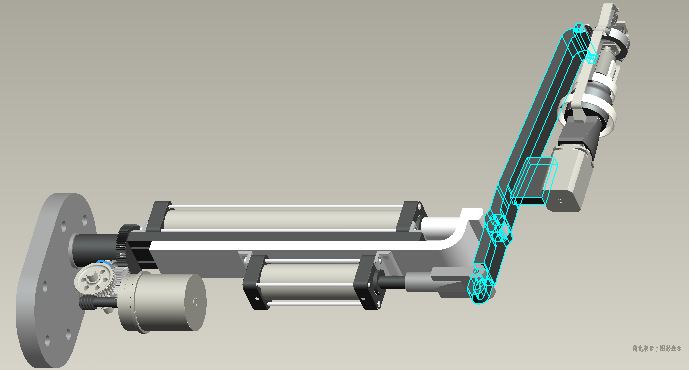 油茶采摘机械手的机构设计cad图纸+说明书