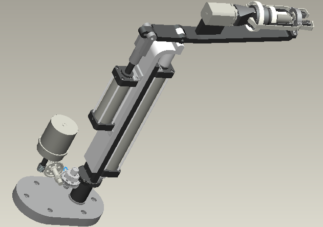 油茶采摘机械手的机构设计cad图纸+说明书