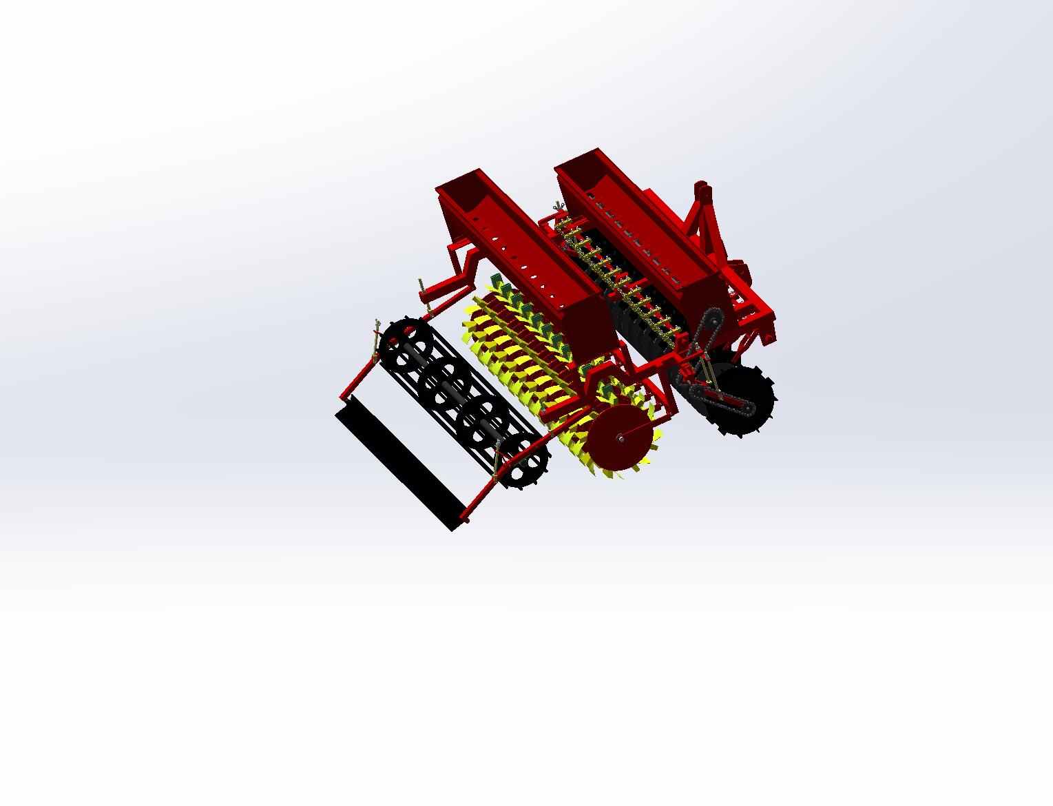 小麦播种机设计【CAD图纸+三维solidworks模型3D+说明书】