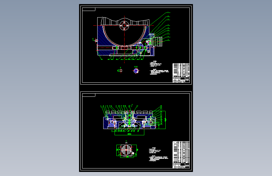 数控回转工作台结构设计（全套含CAD图纸）
