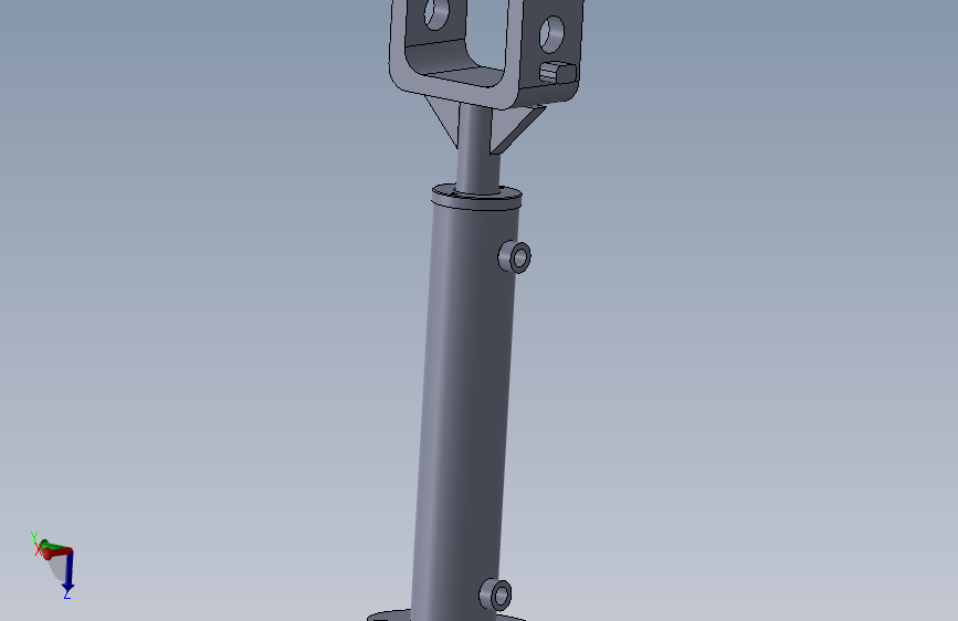 焊接式液压缸（带后安装端法兰和前叉）60x35x230 mm