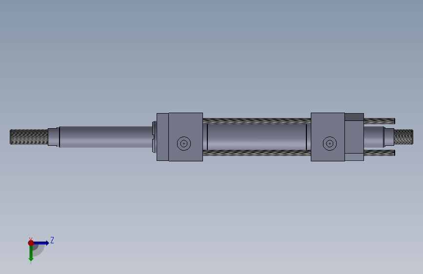 横拉杆液压缸（双杆-前安装）40x28x108 mm