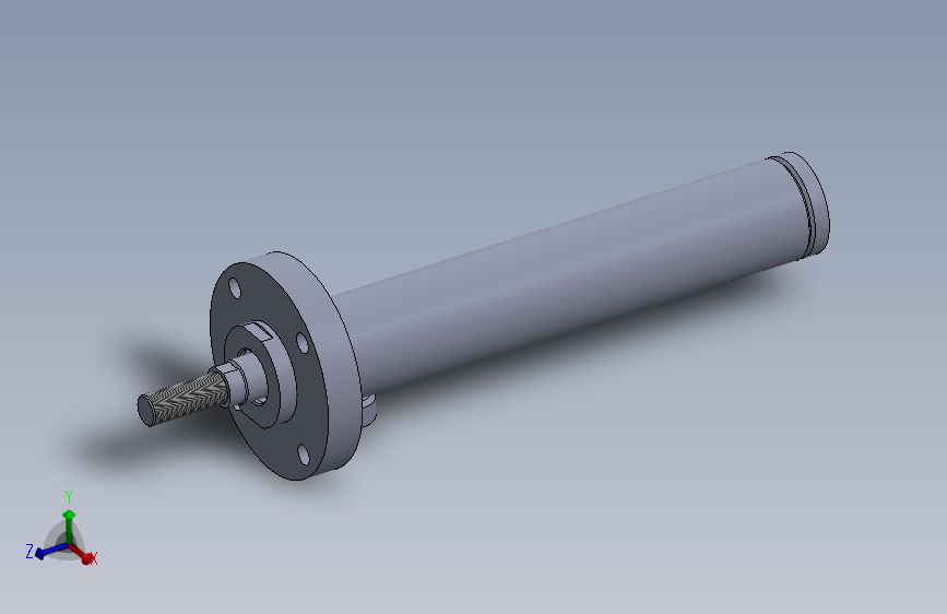 焊接式液压缸（带前安装法兰）25x14x100 mm