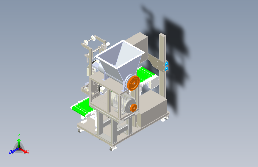 5kg大米真空包装机  有源文件