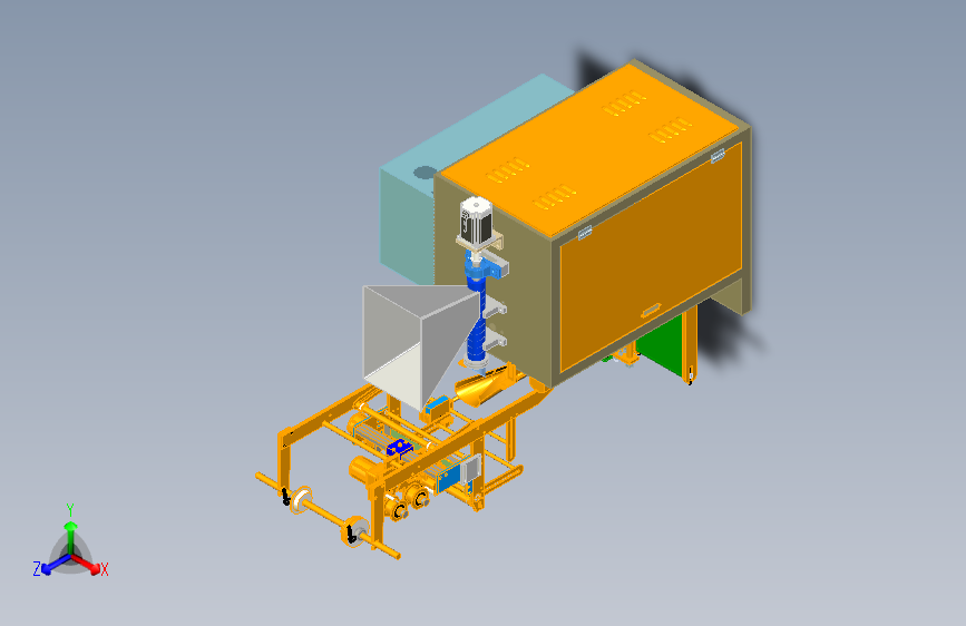 粉料包装机总装  有源文件