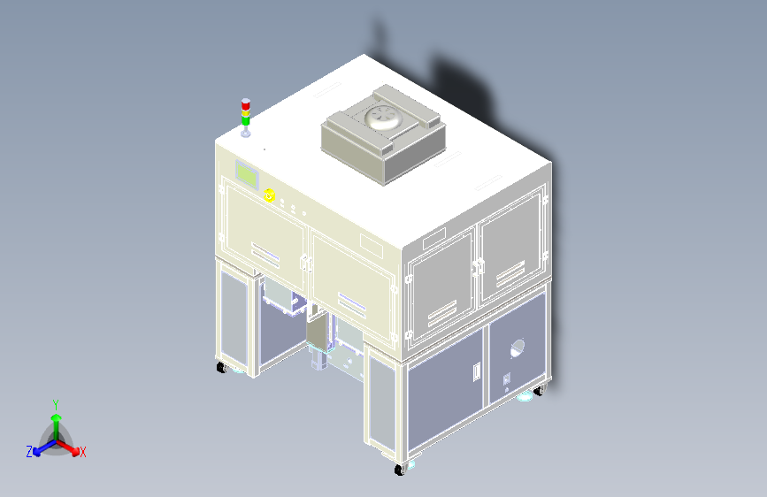镜头双工位点胶机设备 原文件  有源文件