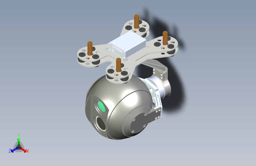 三轴光电吊舱（双光）  有源文件