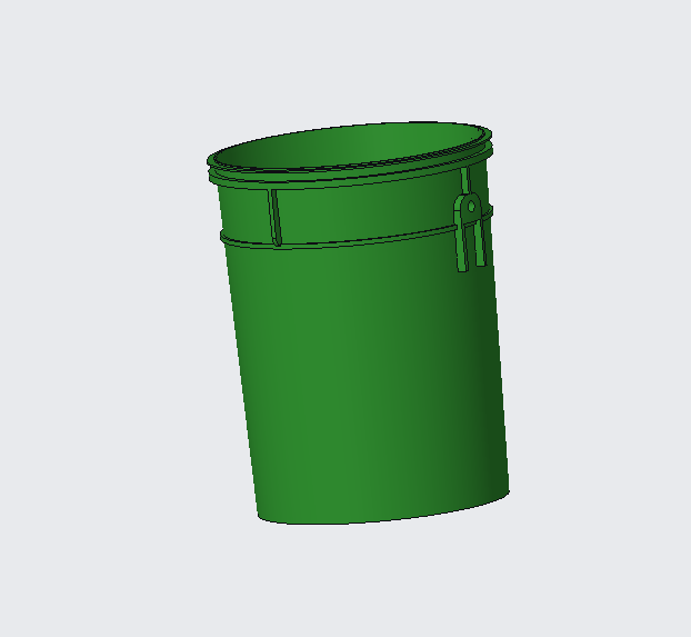 室内垃圾桶注塑工艺分析及其模具设计-注塑模【三维PROE】【含10张CAD图纸+文档】