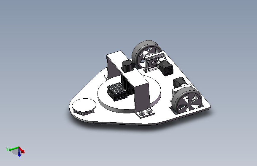 负压吸附式爬壁机器人的设计三维SW