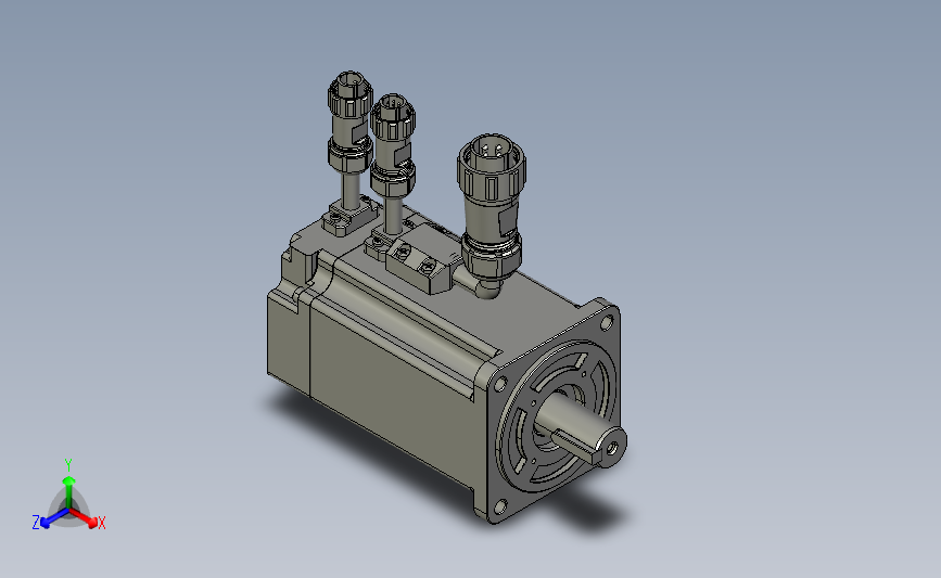 LVM低压电机3D图纸-80机座.rar