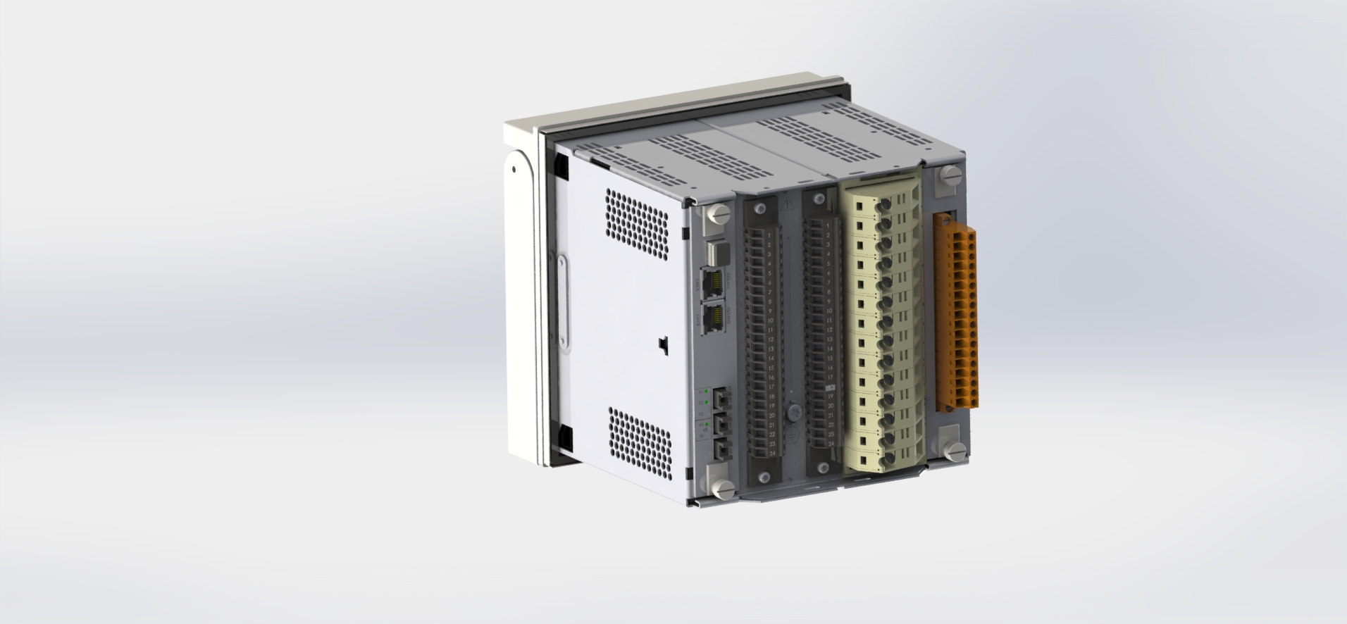 ABB Relion 615 系列保护继电器_SOLIDWORKS 2021_模型图纸下载 – 懒石网