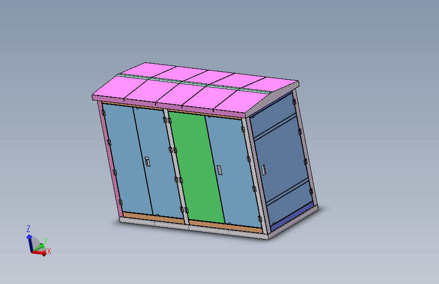 美式箱变外壳模型--673083--300