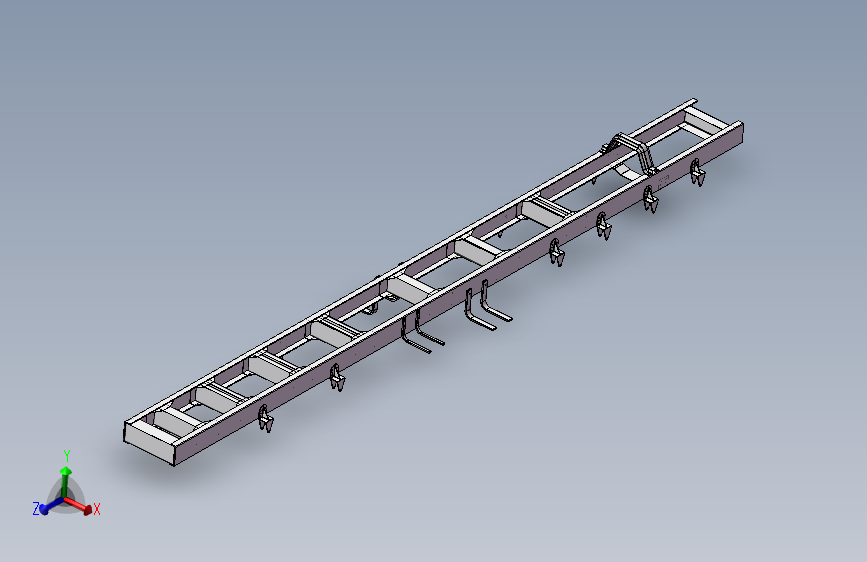 某货车车架轻量化设计【三维模型+9张CAD图纸+说明书