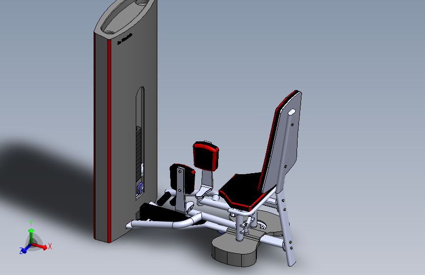 健身器材_SOLIDWORKS 2020_模型图纸下载 – 懒石网