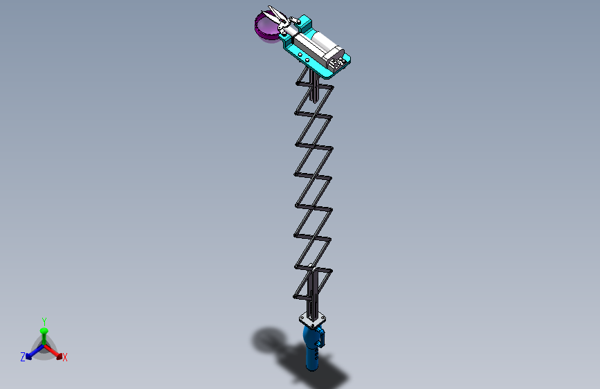 便携式水果采摘机三维+cad图