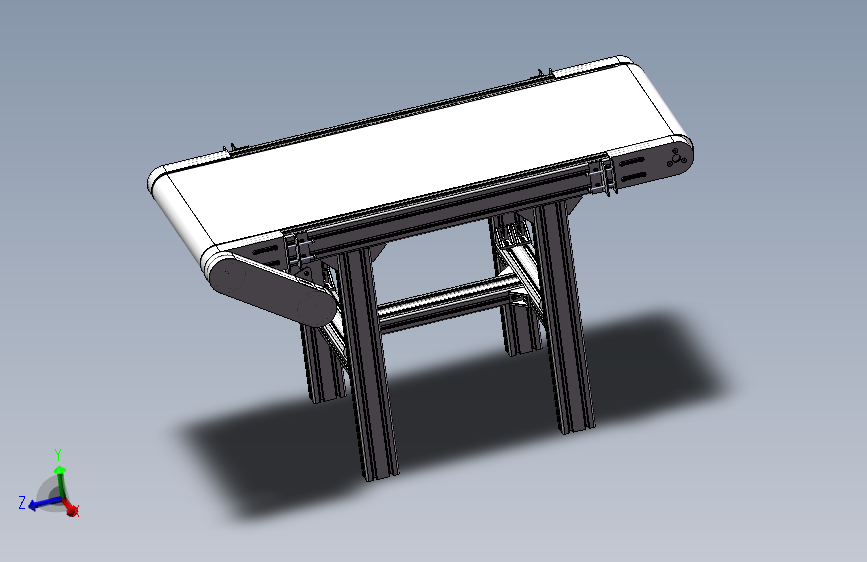 同步带及输送带设计【三维SW模型+4张CAD图纸+说明】