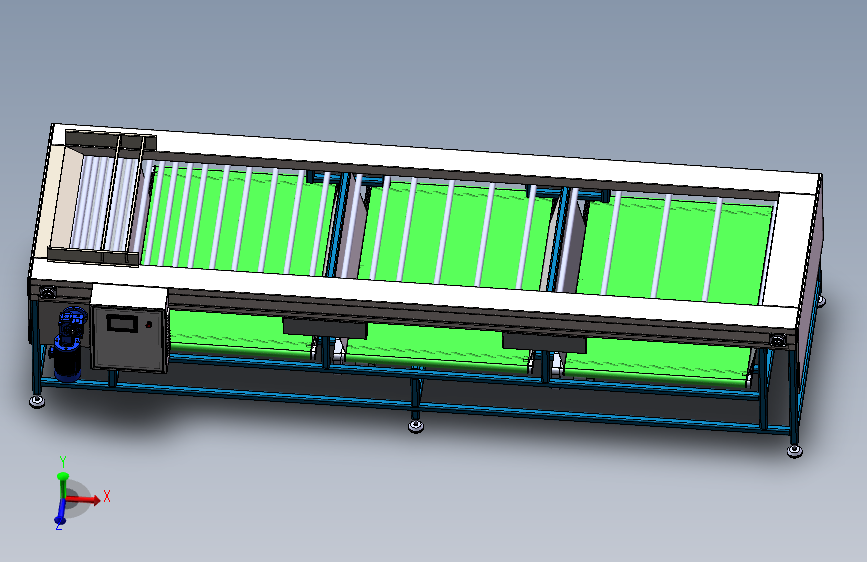 滚杠分级机三维