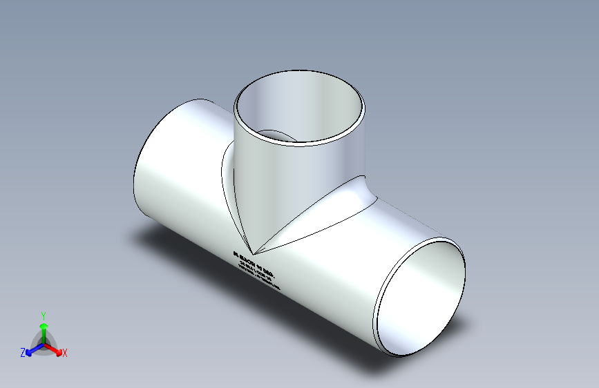 B3004352-等径三通 ASME B16.9 4英寸
