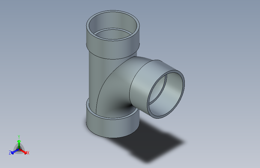 B3004505-2英寸PVC大半径三通（D-LT）配件