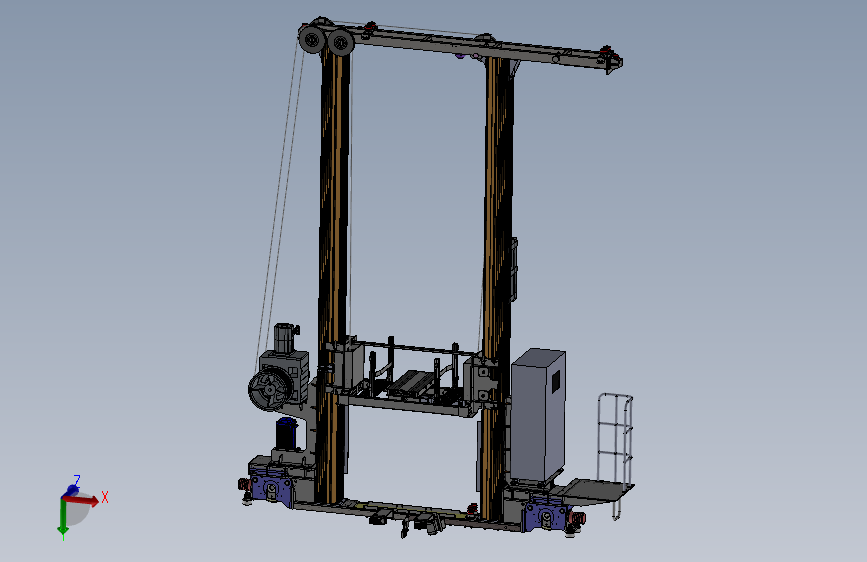 立体仓库巷道式双立柱堆垛机设计【含三维SW+CAD图纸+说明书】
