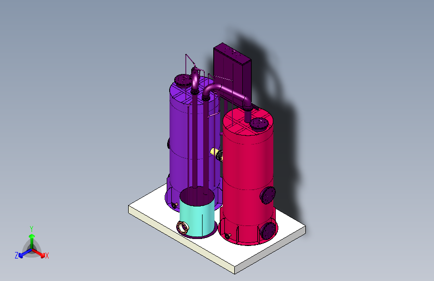 无阀滤池模型图