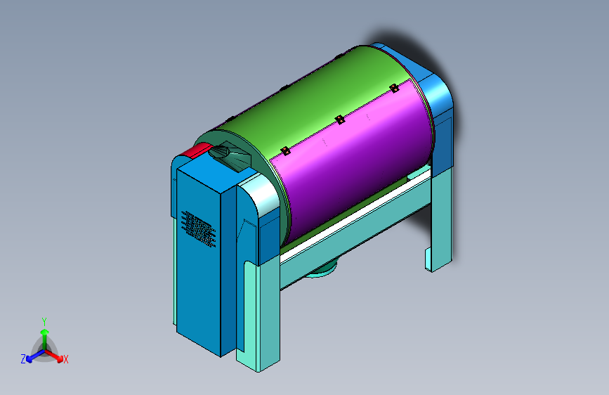 小麦打麸机外形图