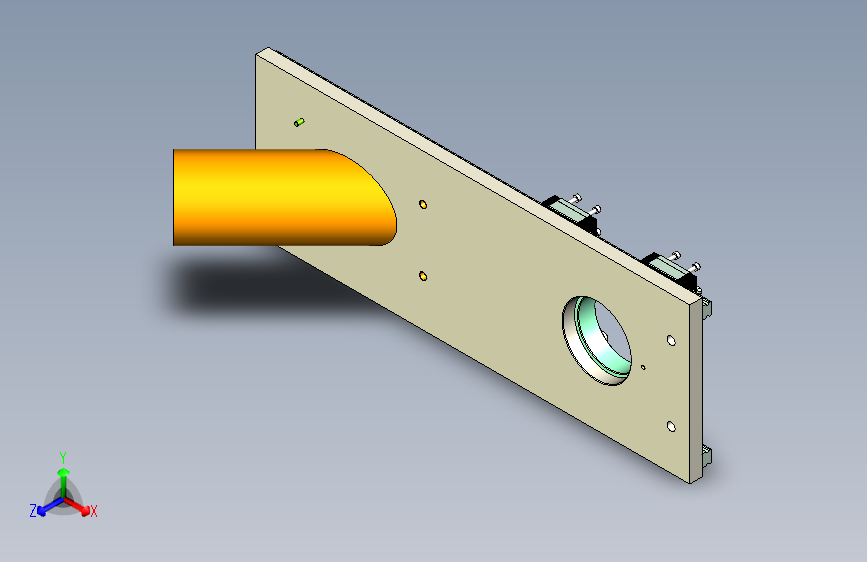 注塑机料罐滑台