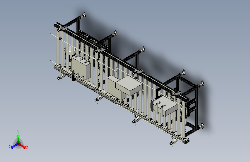 自动立箱 倒箱辊筒线