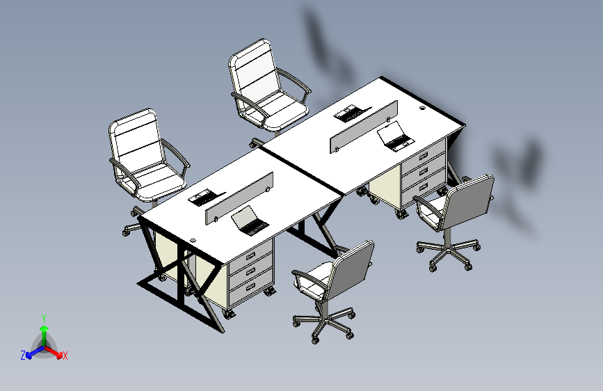 组合简易现代办公桌