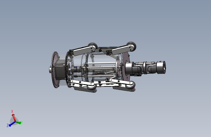 管道清洗机器人三维