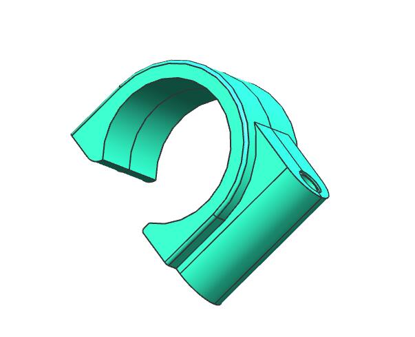 水管安装卡扣管夹注塑模具设计