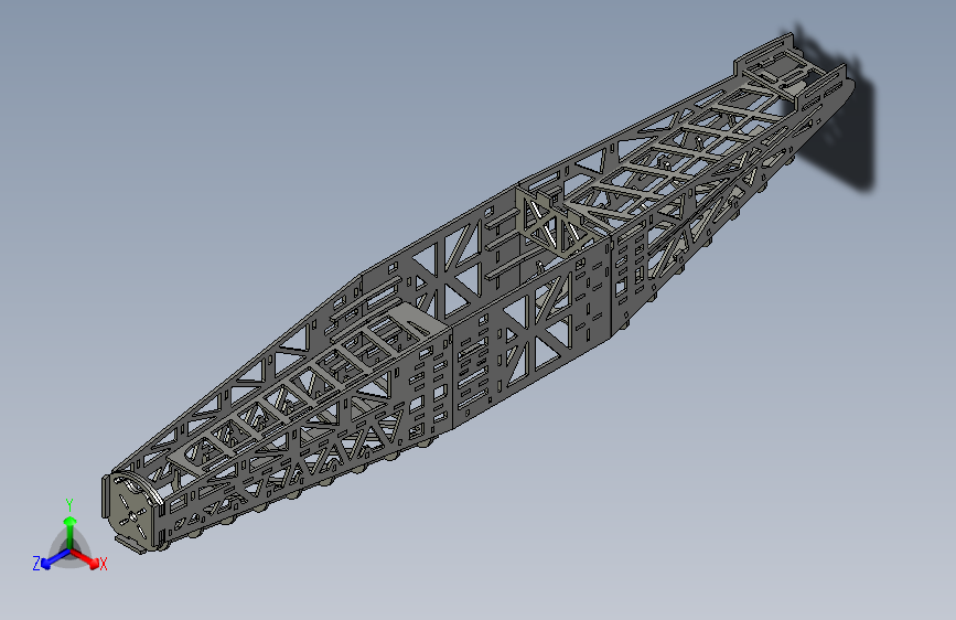 固定翼无人机航模框架