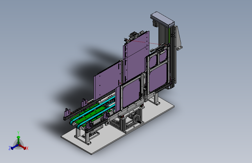 双列皮带输送组件