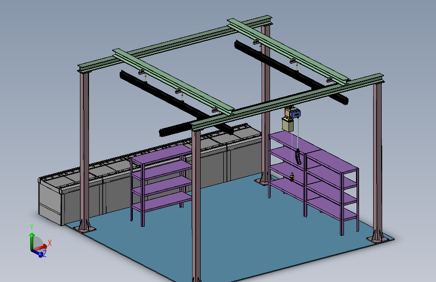 零件仓库总装图
