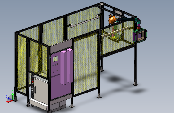 智能喷漆设备围栏总装