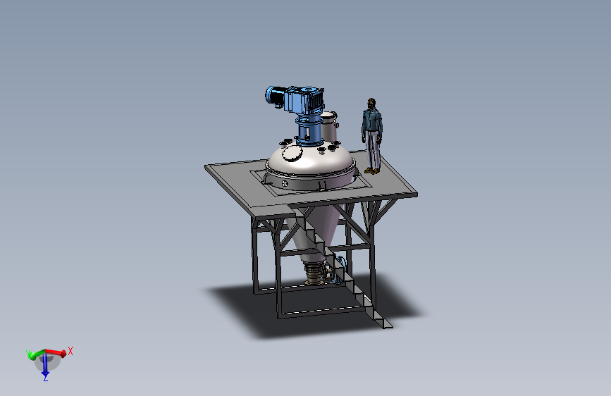 3000L单锥螺带反应釜混合机干燥机=1141841=500
