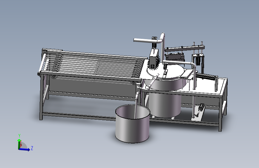 全自动煎饼机三维SolidWorks图+CAD图