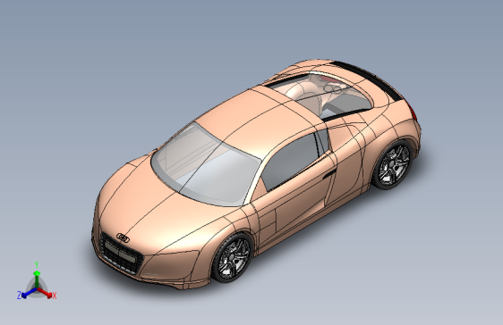 R8轿车外壳造型 sw16