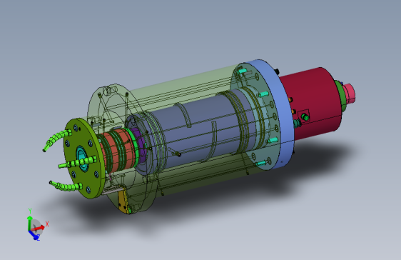 数控加工主轴 STEP格式+附平面工程图