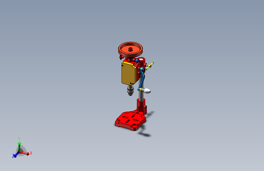 手摇台钻建模 375057